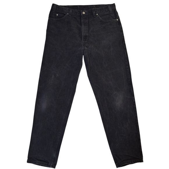 Levi's Other - VTG Levi's 550 Relaxed Fit Tapered Leg Jeans Mens 38x32* Black Denim Orange Tab